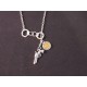 B - Handcuff Necklace w/Gun